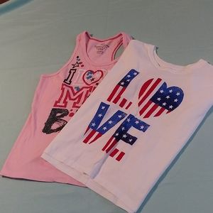 Bundle of girls 4th of July shirts